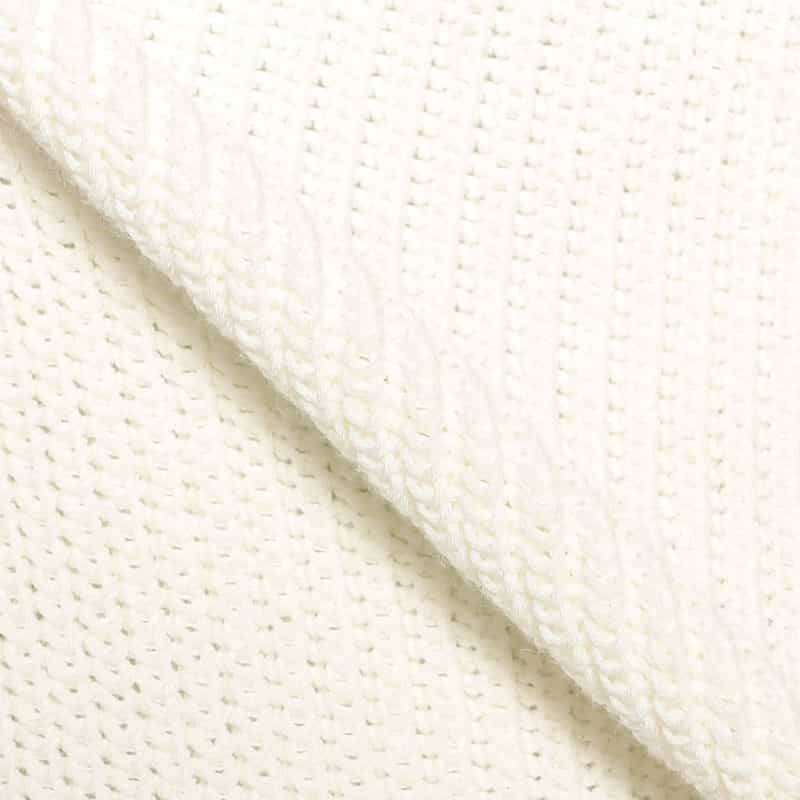 BARNEYS NEW YORK アイスコットンVネックカーディガン WHITE