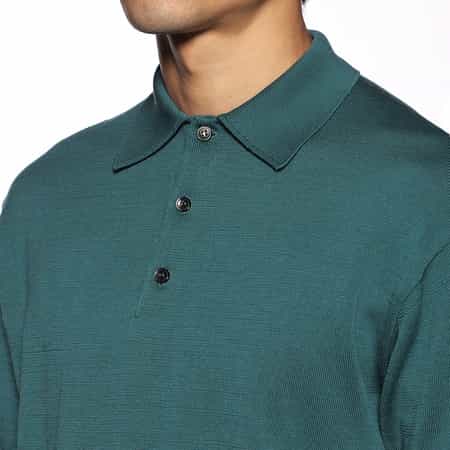 バーニーズニューヨーク　BARNEYSNEWYORK ニットポロシャツ　Ｓサイズ 海島綿ニットポロシャツ（2172693）｜BARNEYS NEW YORK