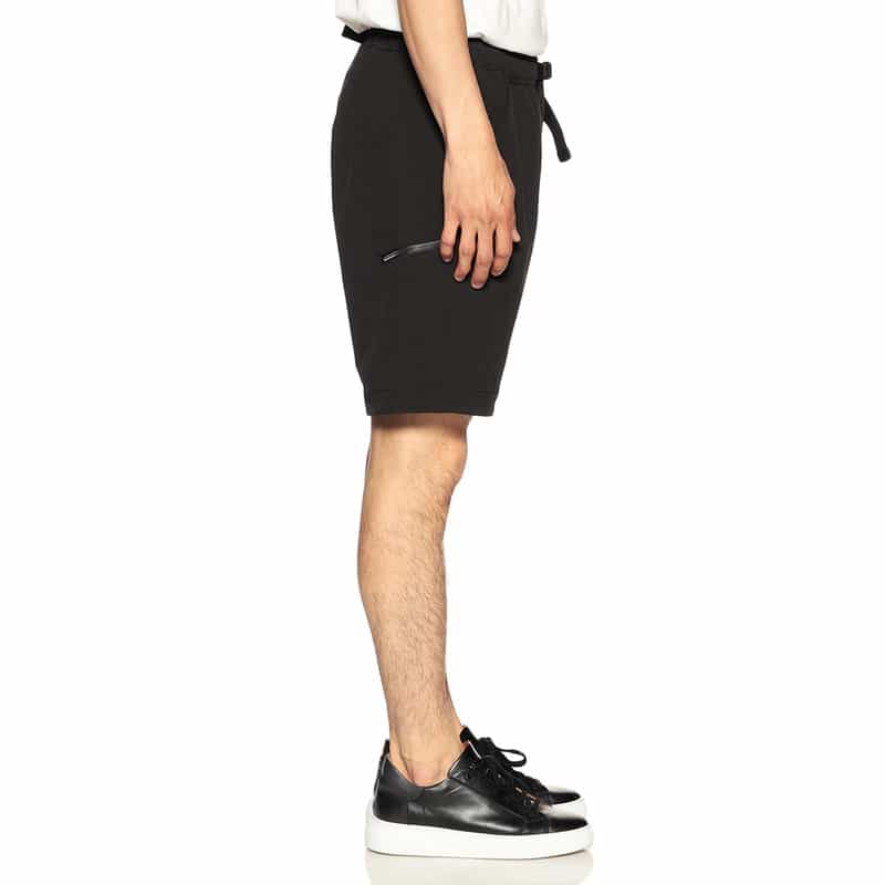 BARNEYS NEW YORK セットアップナイロンストレッチショーツ BLACK