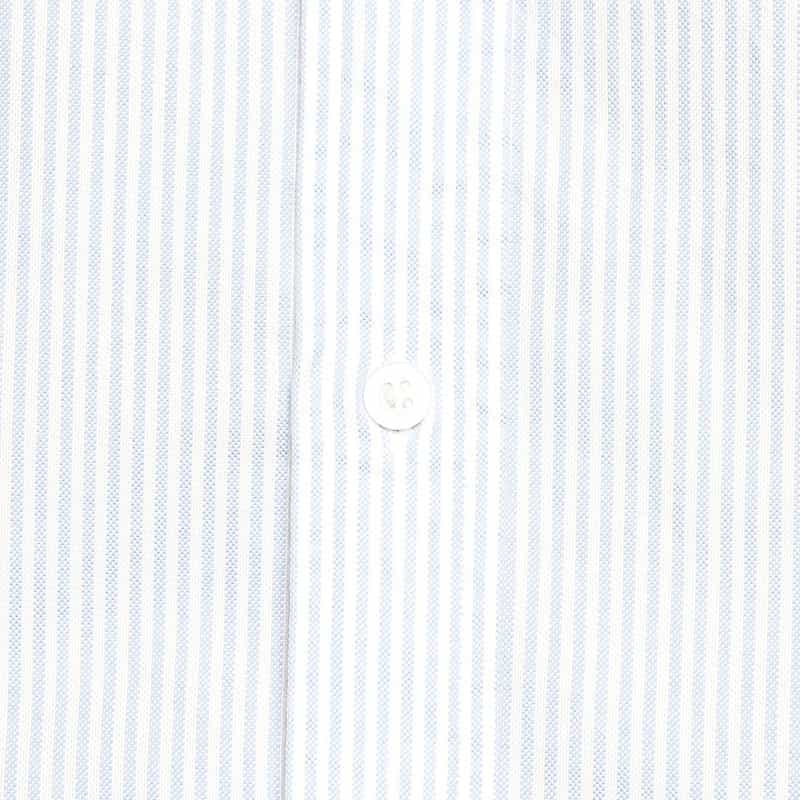 BARNEYS NEW YORK アメリカンシーアイランドコットンストライプシャツ LIGHT BLUE