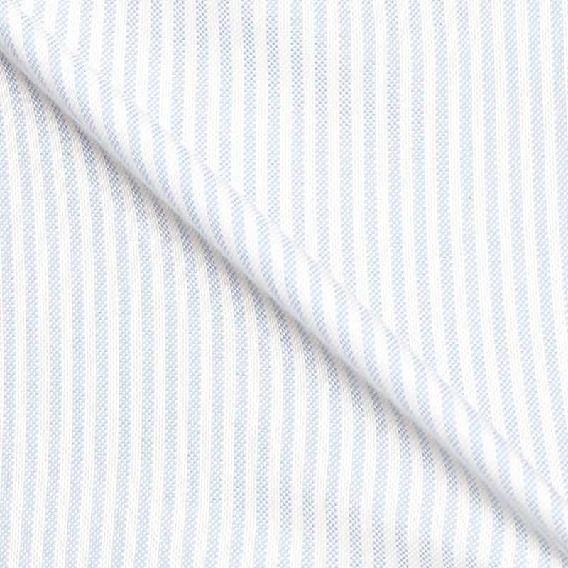 BARNEYS NEW YORK アメリカンシーアイランドコットンストライプシャツ LIGHT BLUE