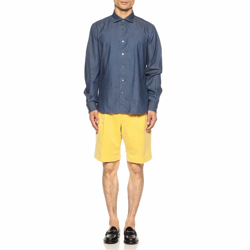BARNEYS NEW YORK デニムシャツ NAVY