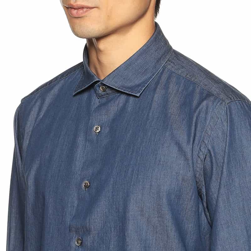 BARNEYS NEW YORK デニムシャツ NAVY