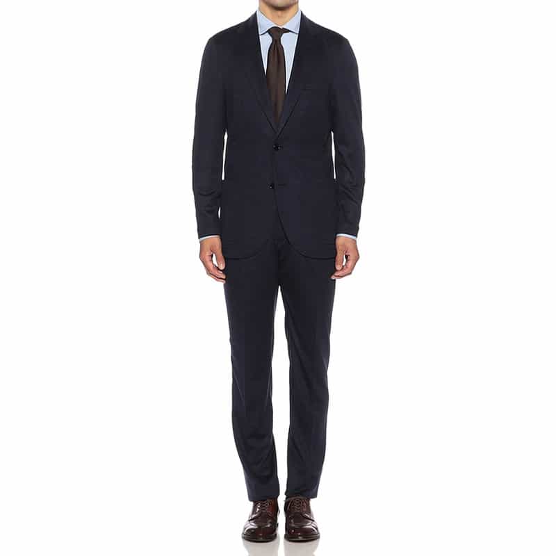 BARNEYS NEW YORK セットアップ千鳥柄ジャージージャケット NAVY