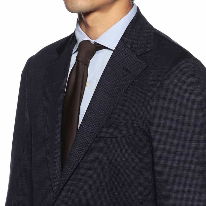 BARNEYS NEW YORK セットアップ千鳥柄ジャージージャケット NAVY