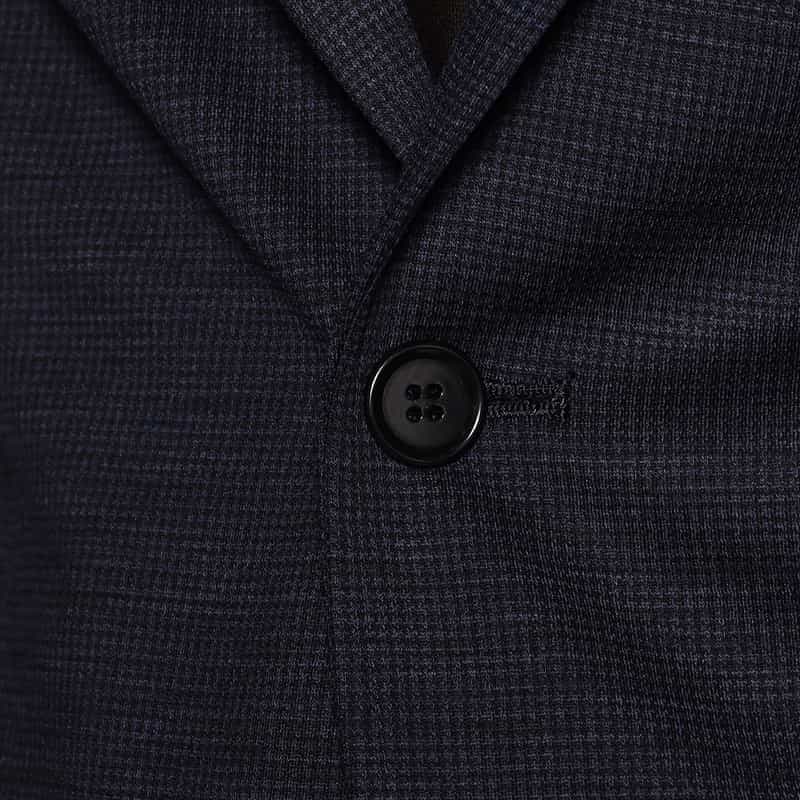 BARNEYS NEW YORK セットアップ千鳥柄ジャージージャケット NAVY