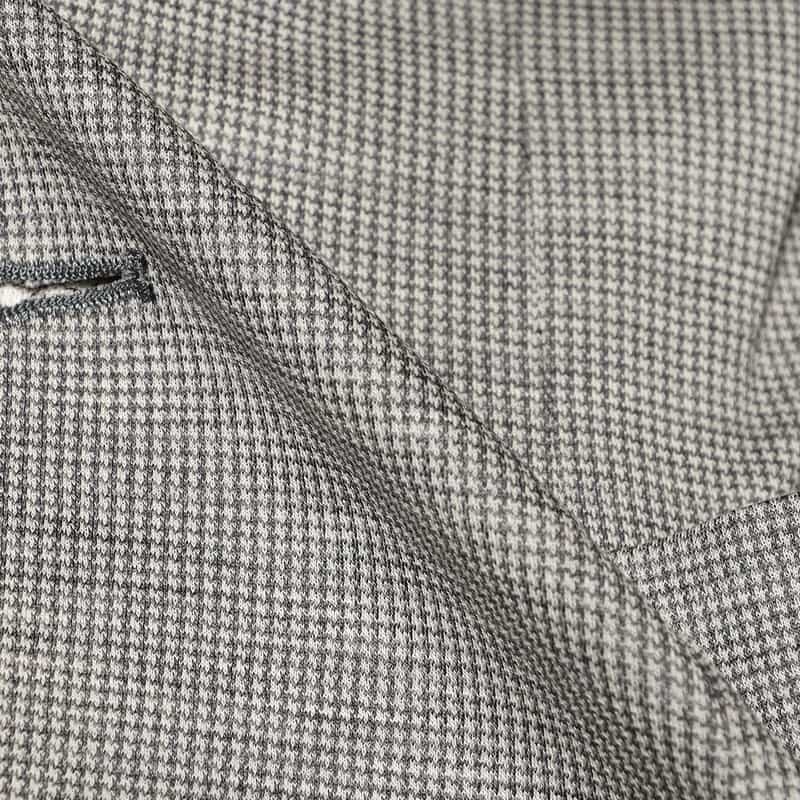 BARNEYS NEW YORK セットアップ千鳥柄ジャージージャケット LIGHT GRAY