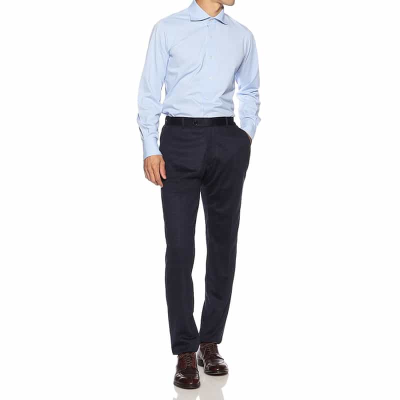 BARNEYS NEW YORK セットアップ千鳥柄ジャージーパンツ NAVY