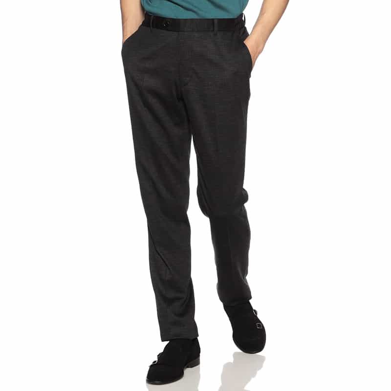 BARNEYS NEW YORK セットアップ千鳥柄ジャージーパンツ DARK GRAY