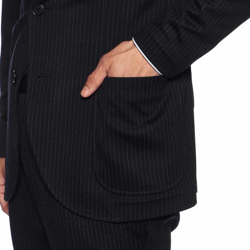 BARNEYS NEW YORK セットアップジャージージャケット NAVY