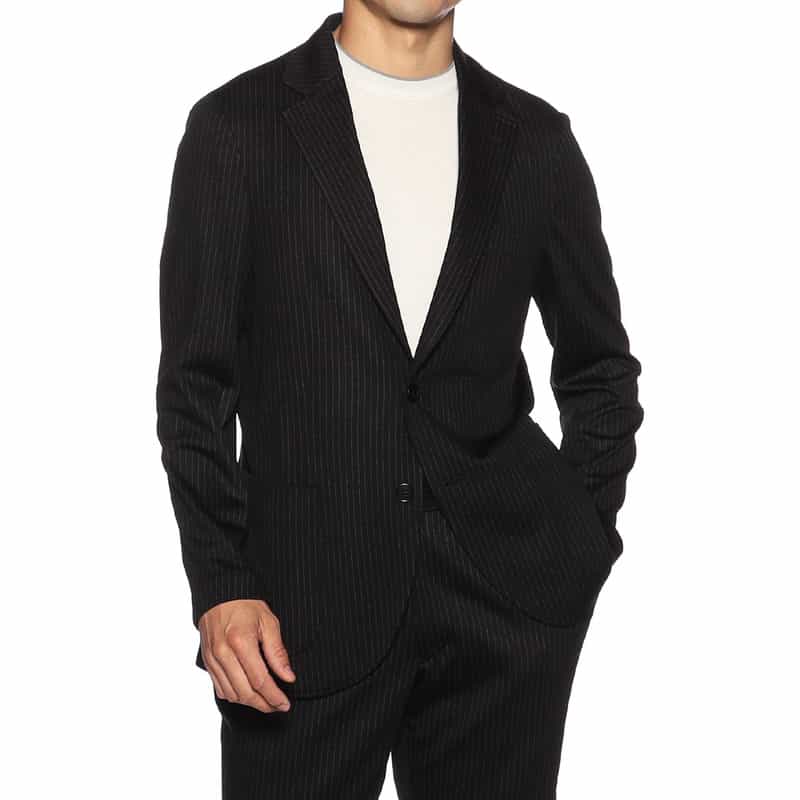 BARNEYS NEW YORK セットアップジャージージャケット BLACK