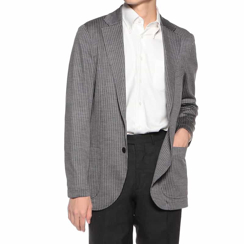 BARNEYS NEW YORK セットアップジャージージャケット GRAY