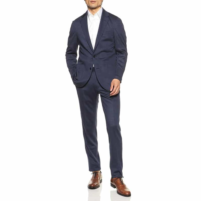 BARNEYS NEW YORK セットアップウールジャージージャケット BLUE