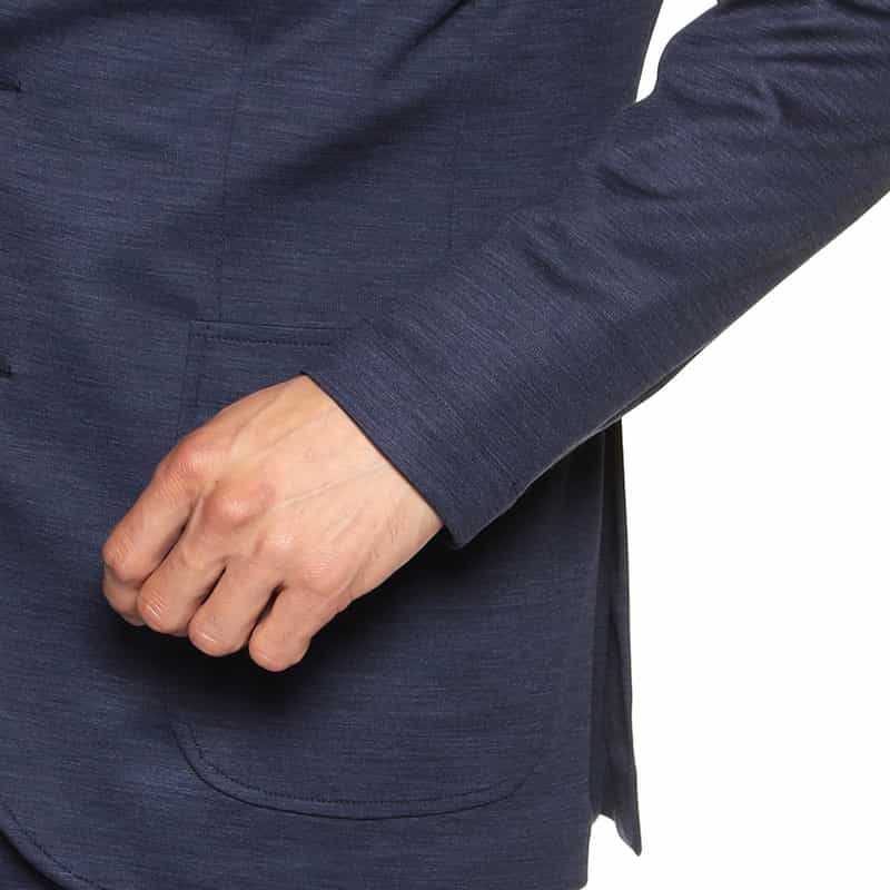 BARNEYS NEW YORK セットアップウールジャージージャケット BLUE