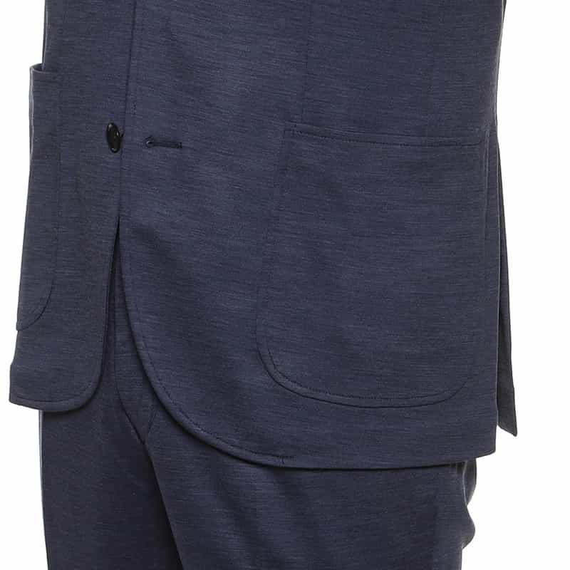 BARNEYS NEW YORK セットアップウールジャージージャケット BLUE