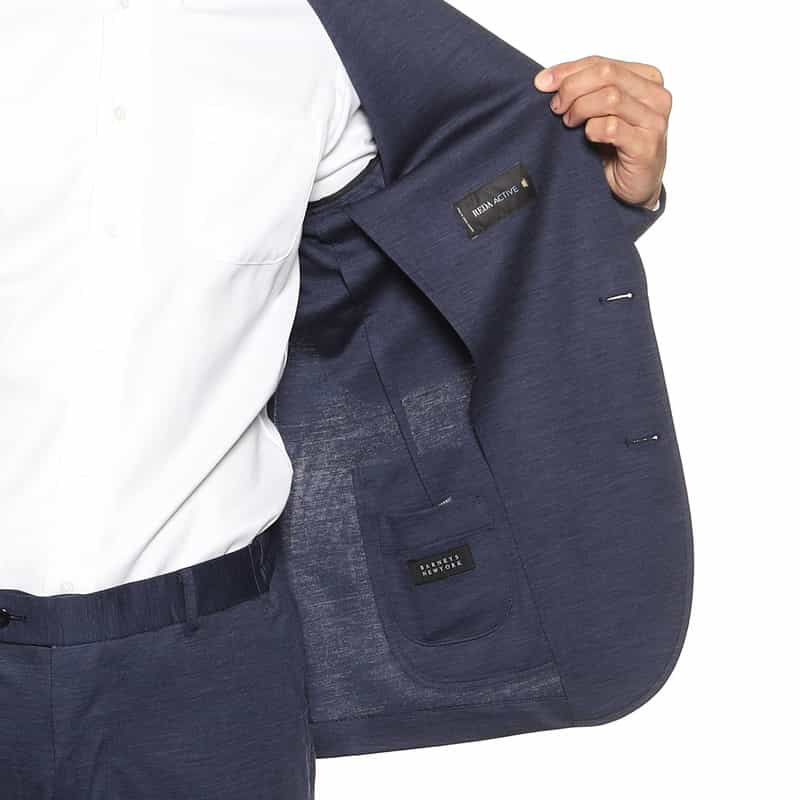 BARNEYS NEW YORK セットアップウールジャージージャケット BLUE