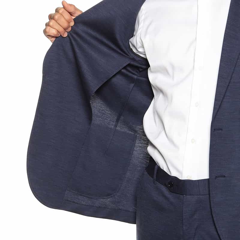 BARNEYS NEW YORK セットアップウールジャージージャケット BLUE