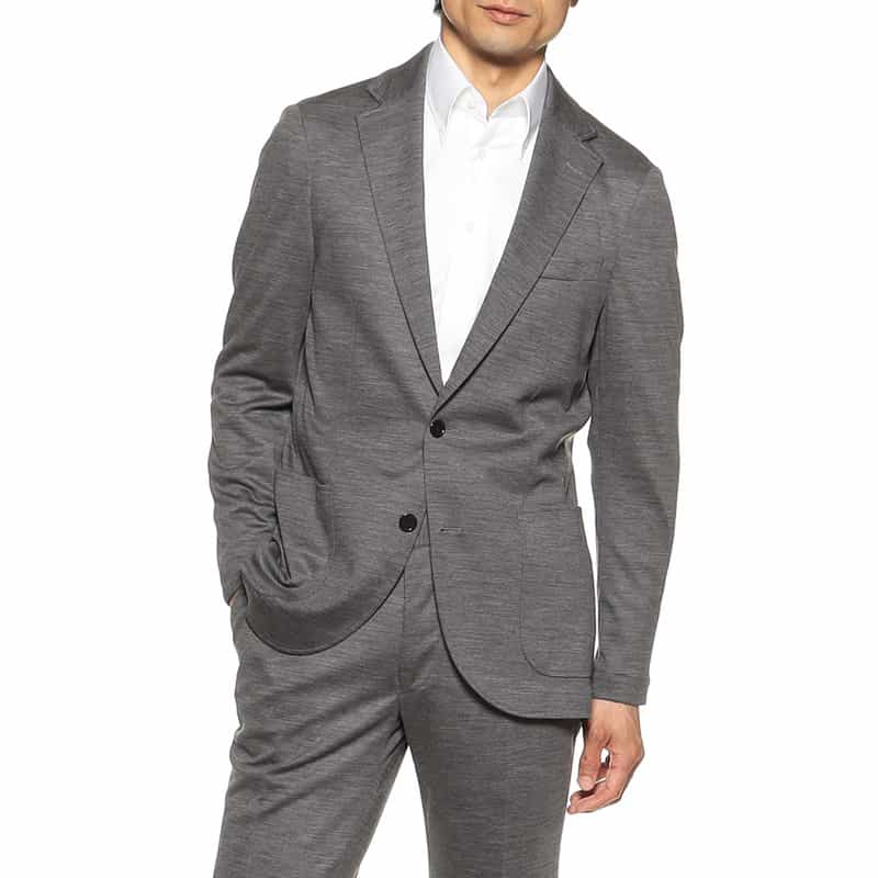 BARNEYS NEW YORK セットアップウールジャージージャケット GRAY