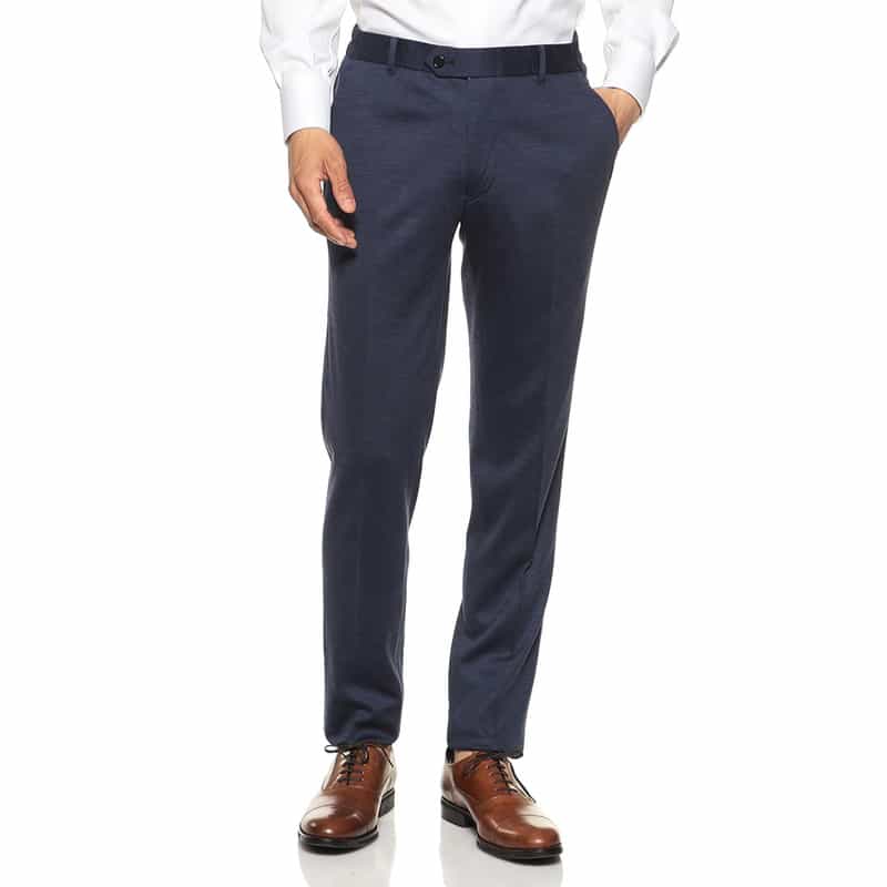 BARNEYS NEW YORK セットアップウールジャージーパンツ BLUE