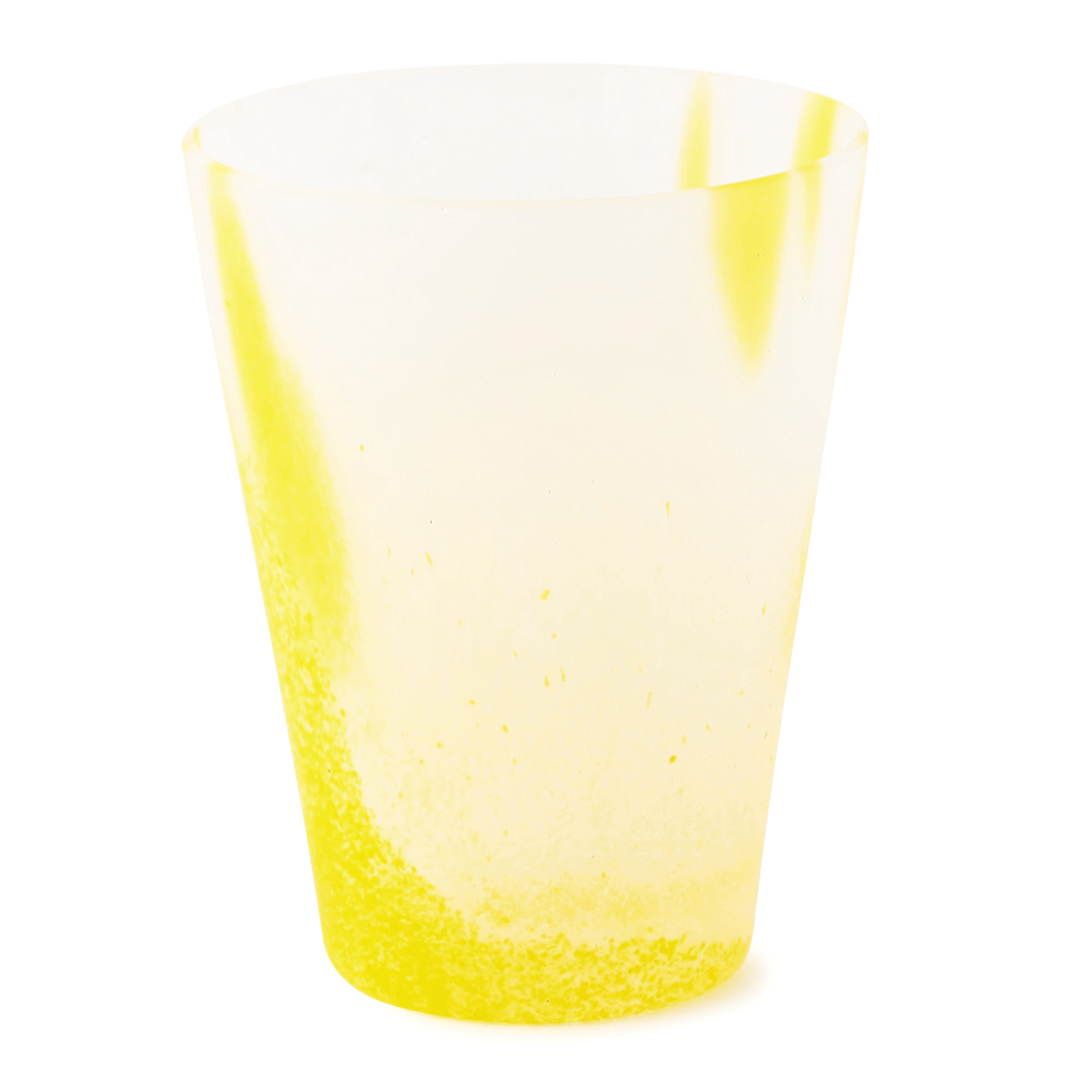 SGHR＜スガハラ＞タンブラー　“ファルベ"　（イエローフロスト）