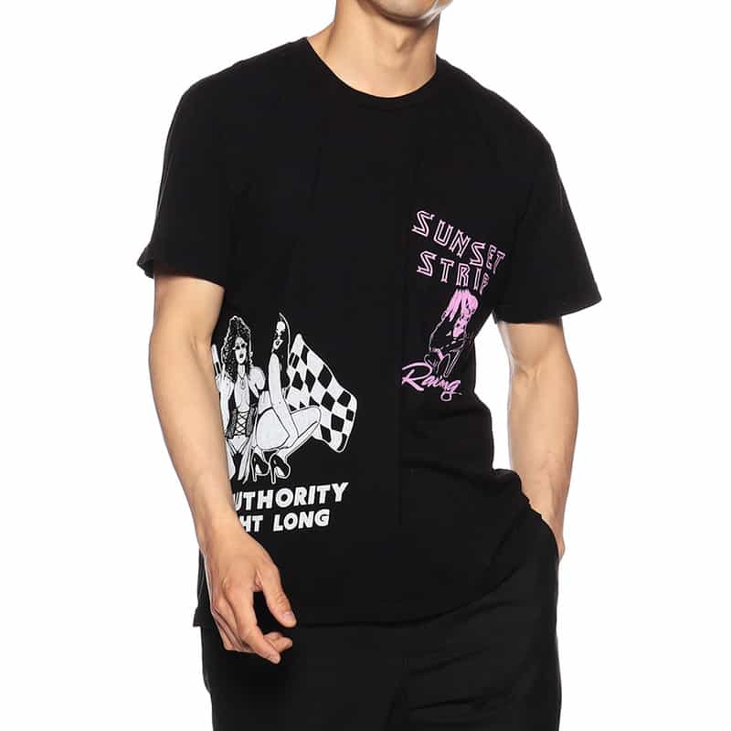 LOCAL AUTHORITY プリントTシャツ BLACK