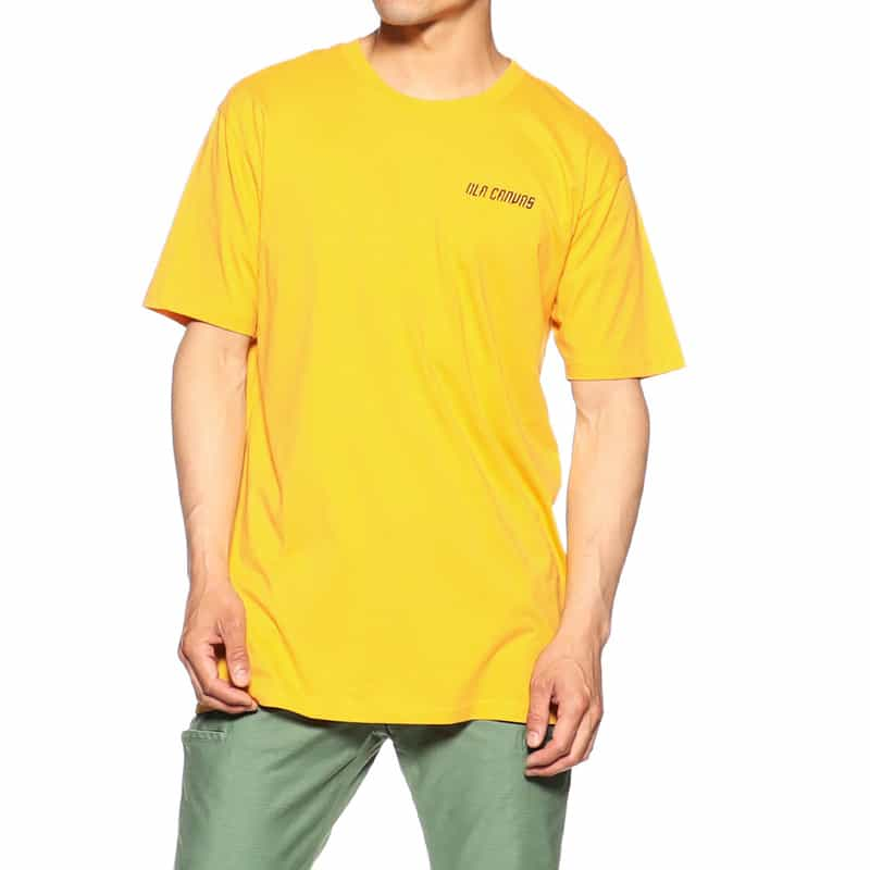 OLA CANVAS バックプリントTシャツ YELLOW