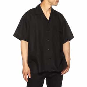 バーニーズ　ニューヨーク限定リネンオープンカラーシャツ