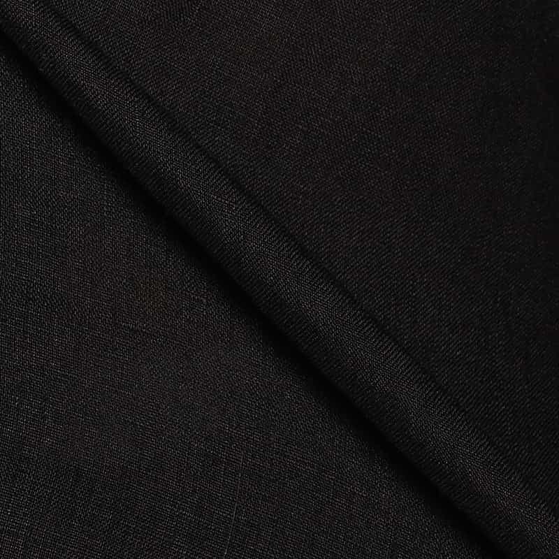 GIVE LIFE バーニーズ　ニューヨーク限定リネンオープンカラーシャツ BLACK