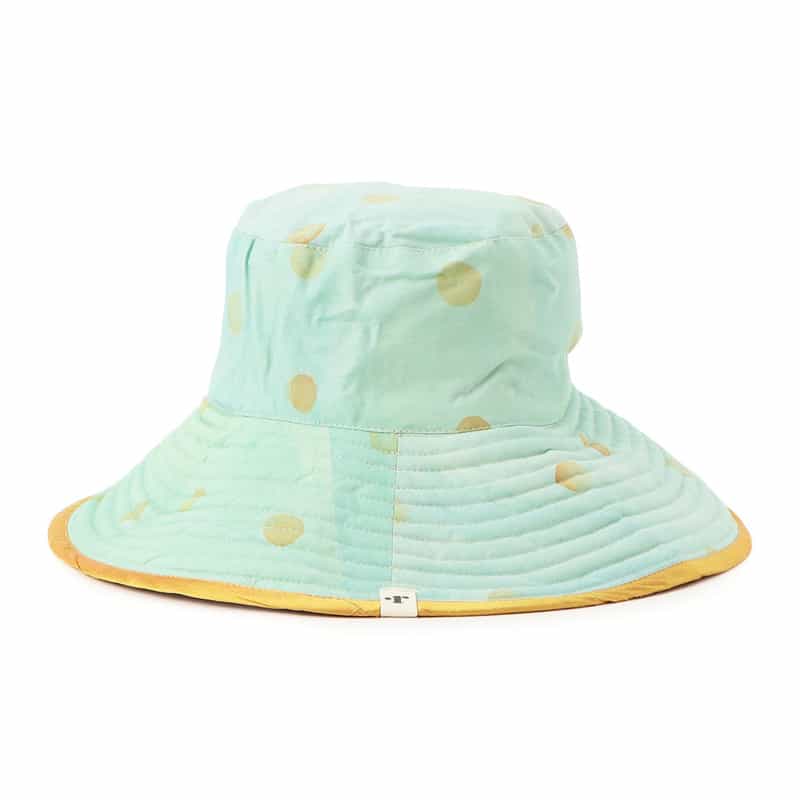 ROMUALDA リバーシブルペイントハット YELLOW
