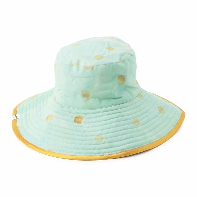ROMUALDA リバーシブルペイントハット YELLOW