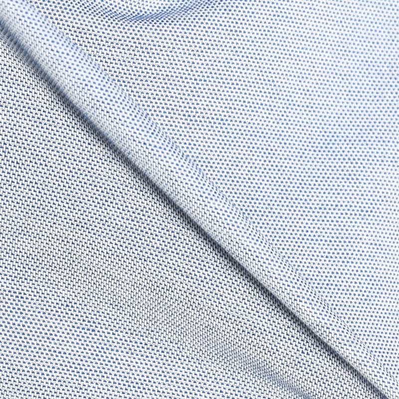 BARNEYS NEW YORK 鹿の子オープンカラーシャツ BLUE