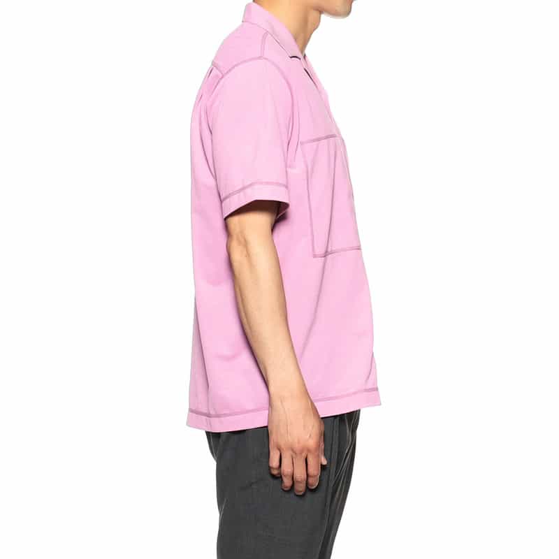 BARNEYS NEW YORK 鹿の子オープンカラーシャツ PINK
