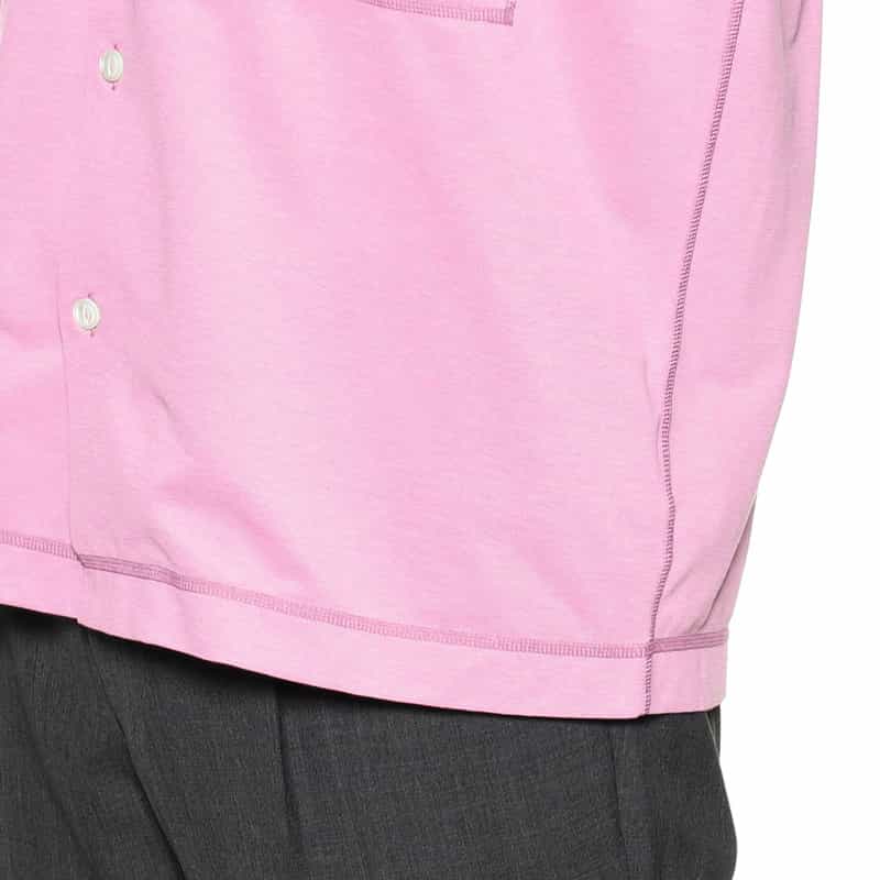 BARNEYS NEW YORK 鹿の子オープンカラーシャツ PINK