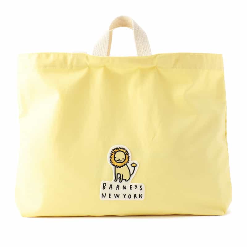 BARNEYS NEW YORK ライオンワッペン付きレッスンバッグ LIGHT YELLOW