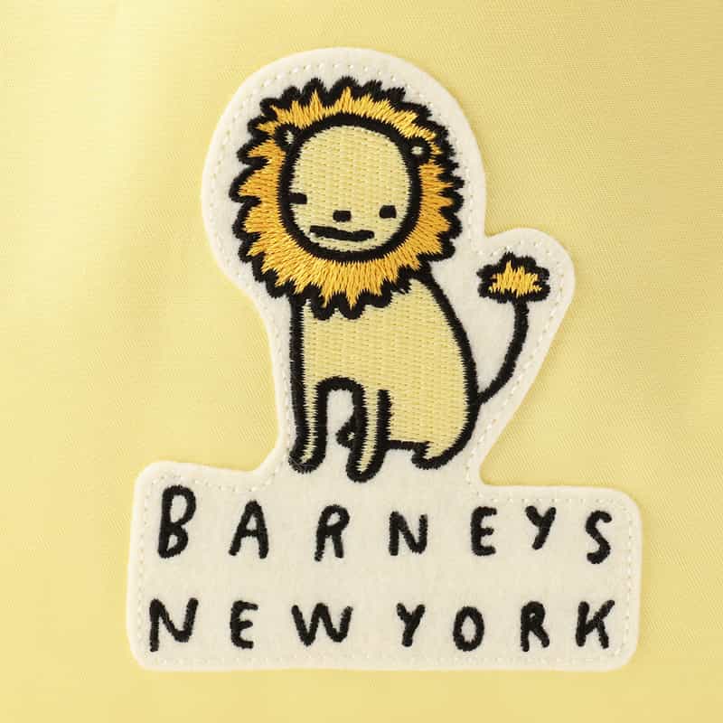 BARNEYS NEW YORK ライオンワッペン付きレッスンバッグ LIGHT YELLOW