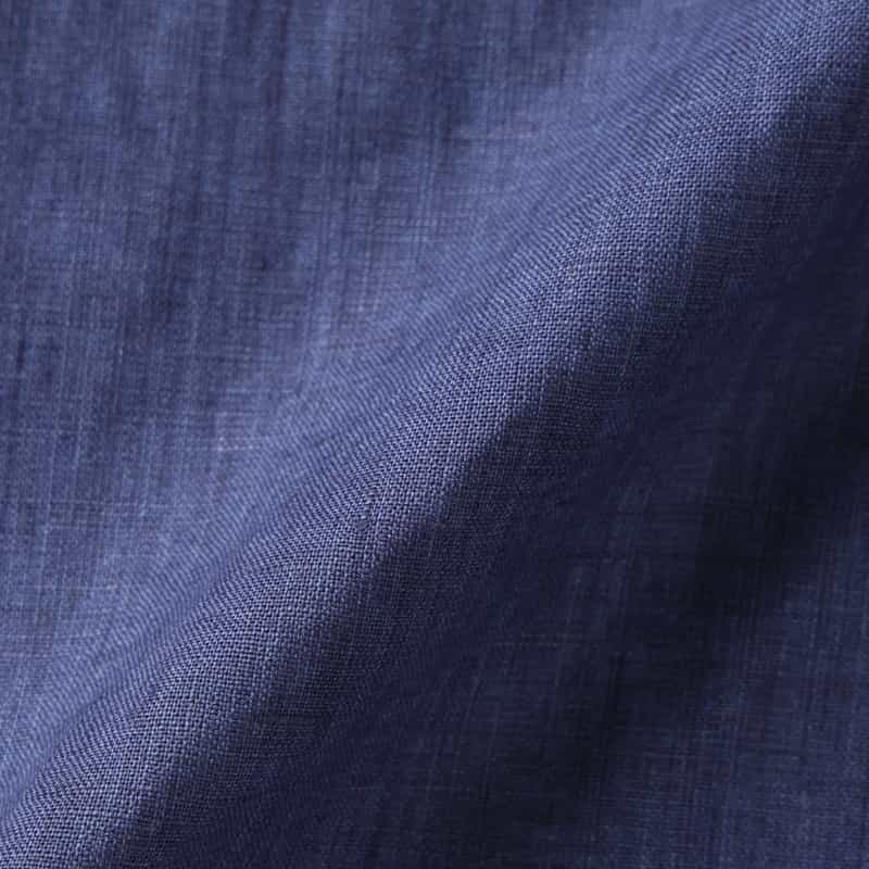 BARNEYS NEW YORK オープンカラーリネンシャツ BLUE
