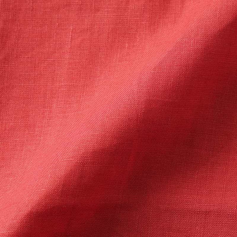 BARNEYS NEW YORK オープンカラーリネンシャツ RED
