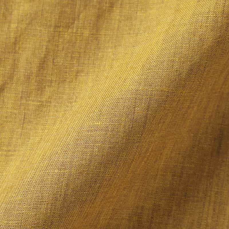 BARNEYS NEW YORK オープンカラーリネンシャツ GOLD