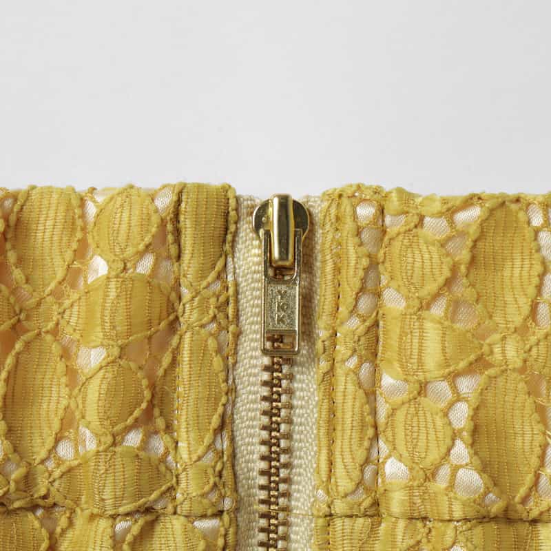 BARNEYS NEW YORK レース マーメイドスカート YELLOW