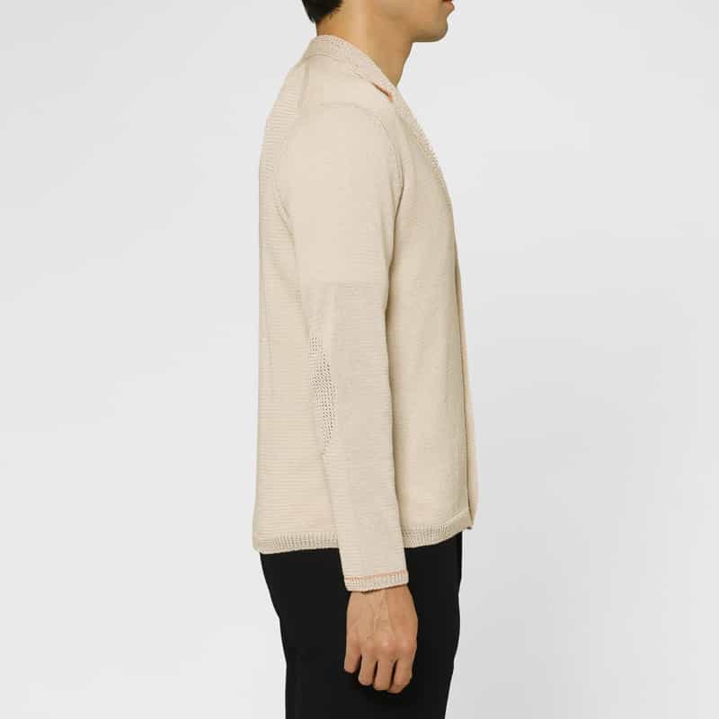 BARNEYS NEW YORK コットン素材ニットカーディガン BEIGE