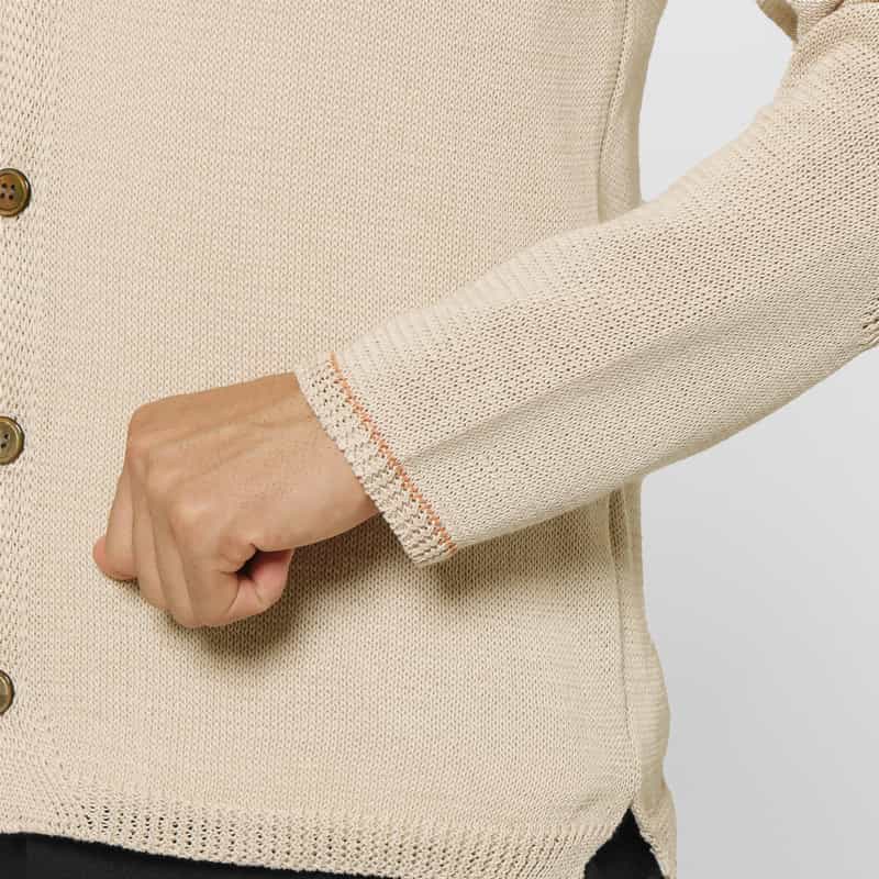 BARNEYS NEW YORK コットン素材ニットカーディガン BEIGE