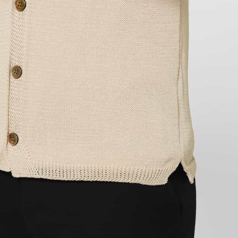 BARNEYS NEW YORK コットン素材ニットカーディガン BEIGE