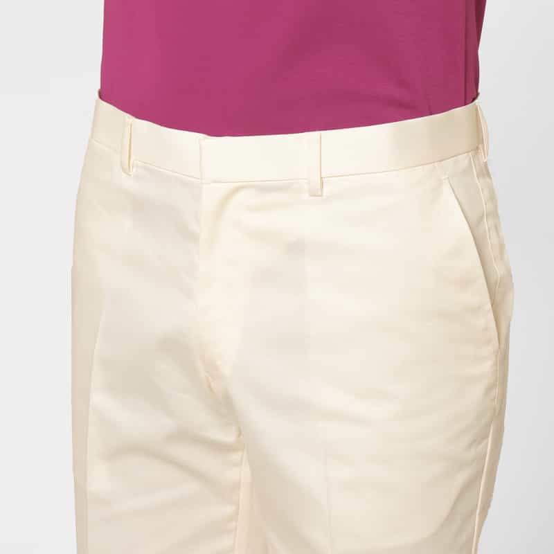BARNEYS NEW YORK ツイル素材カジュアルショーツ WHITE