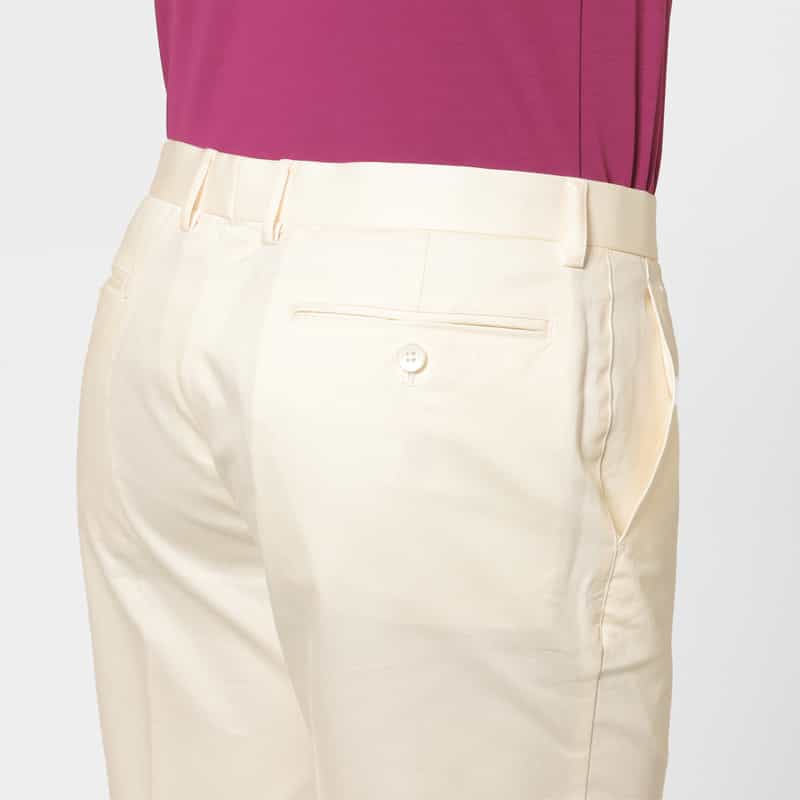 BARNEYS NEW YORK ツイル素材カジュアルショーツ WHITE