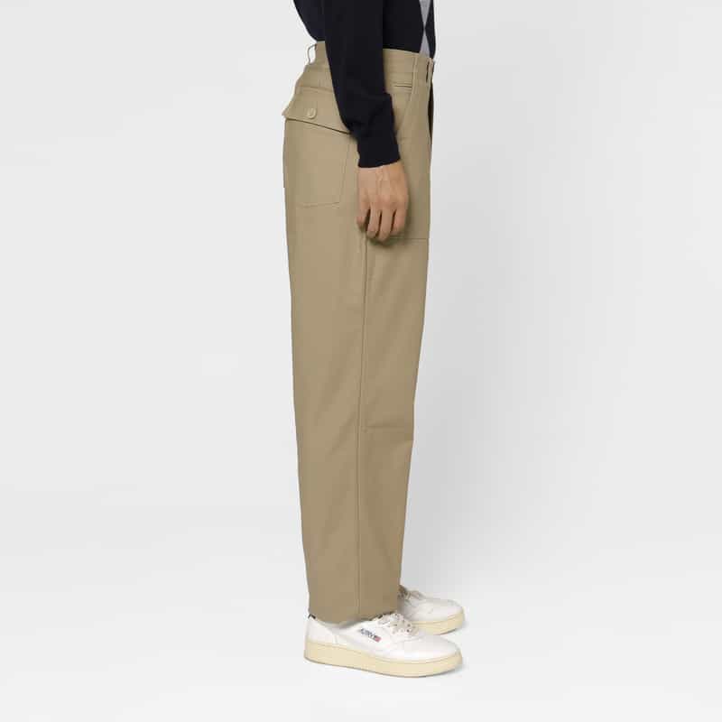 BARNEYS NEW YORK コットン素材ベイカーパンツ BEIGE