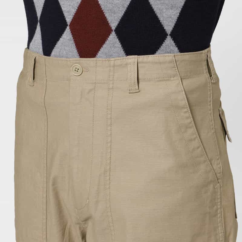 BARNEYS NEW YORK コットン素材ベイカーパンツ BEIGE