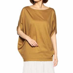 ウォッシャブルコットンドルマンビッグシルエットカットソー