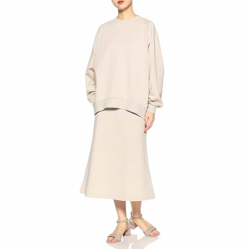 SYNE TOKYO シン トウキョウ×翁安芸氏 コラボレートマーメイドスカート LT BEIGE