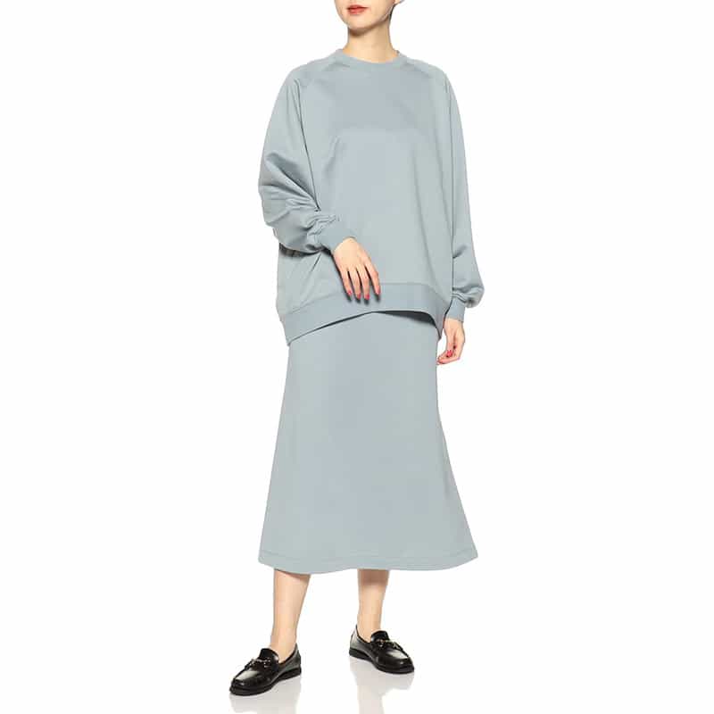 SYNE TOKYO シン トウキョウ×翁安芸氏 コラボレートマーメイドスカート LIGHT BLUE