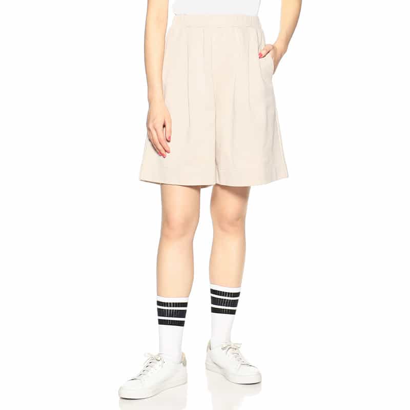 SYNE TOKYO シン トウキョウ×翁安芸氏 コラボレートキュロットパンツ LT BEIGE